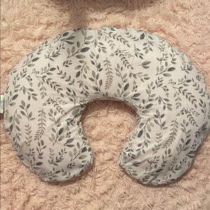 Boppy Cream and Gray Nursing Pillow